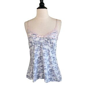 Laura Ashley Floral Lace Camisole Top Large NWOT